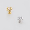 THORNED HEART TEAR DROP CZ 316L SURGICAL STEEL THREADLESS PUSH-PIN LABRET SET